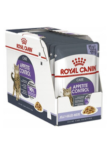 ROYAL CANIN Appetite Control Jelly, 12x85g - Mokra karma dla kotów z nadmiernym apetytem, 12x85g