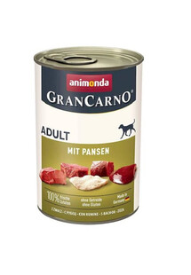 ANIMONDA GranCarno 400 g - Mokra karma dla psów, Wieprzowina ze żwaczem 400 g