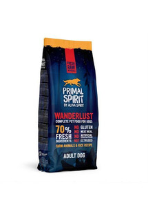 Primal 70%l Wanderlust Dog Food 12 kg -  półwilgotna karma dla psów dorosłych