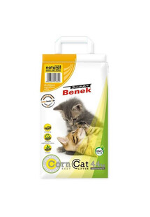 BENEK Super Corn Cat Classic żwirek kukurydziany dla kota 22kg (35L)