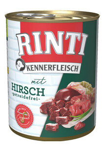 RINTI Kennerfleisch Venison- mokra karma dla psa jeleń 400 g