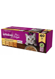 WHISKAS Saszetka Potr Pure Delight Drób 40x85g