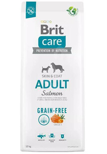 Brit care dog grain-free adult salmon 12kg - sucha karma dla psów dorosłych, 12 kg