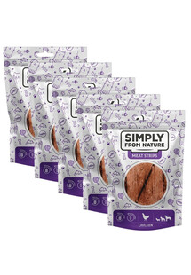 SIMPLY FROM NATURE Meat Strips Mięsne paski z kurczaka dla psów 5x80 g