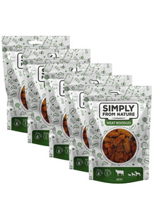 SIMPLY FROM NATURE Meat Noodles Mięsne kluski z wołowiną dla psów 5x80 g