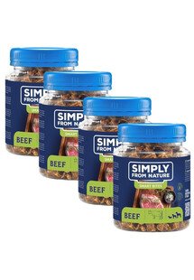 SIMPLY FROM NATURE Smart Bites Trenerki z wołowiny dla psów 4x130 g