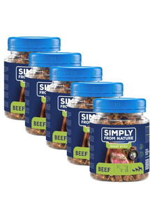 SIMPLY FROM NATURE Smart Bites Trenerki z wołowiny dla psów 5x130 g