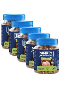 SIMPLY FROM NATURE Smart Bites Trenerki z drobiu dla psów 5x130 g