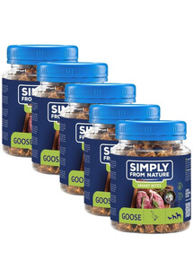 SIMPLY FROM NATURE Smart Bites Trenerki z gęsi dla psów 5x130 g