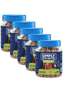 SIMPLY FROM NATURE Smart Bites Trenerki z sarny dla psów 5x130 g