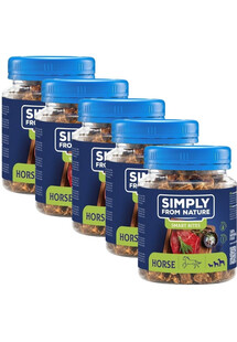 SIMPLY FROM NATURE Smart Bites Trenerki z koniny dla psów 5x130 g