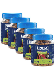 SIMPLY FROM NATURE Smart Bites Trenerki z jagnięciny dla psów 5x130 g