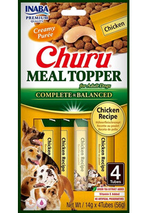 Dog Meal Topper Chicken 4x14 g kremowy dodatek z kurczakiem do karmy dla psów