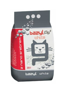 Bazyl Ag+ Compact White 20L - żwirek dla kota 20L