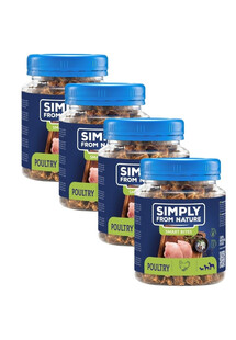 SIMPLY FROM NATURE Smart Bites Trenerki z drobiu dla psów 4x130 g