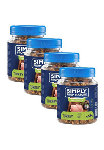 SIMPLY FROM NATURE Smart Bites Trenerki z indyka dla psów 4x130 g