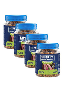 SIMPLY FROM NATURE Smart Bites Trenerki z kaczki dla psów 4x130 g