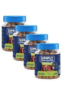 SIMPLY FROM NATURE Smart Bites Trenerki z sarny dla psów 4x130 g