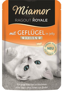 MIAMOR Ragout Royale in Jelly Poultry Kitten 100 g saszetka w galaretce dla kociąt Drób