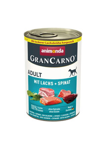 GranCarno Adult łosoś i szpinak 400g