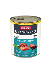 GranCarno Adult łosoś i szpinak 800g