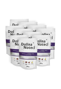 DOLINA NOTECI Premium  zestaw Bogaty w Królika Z Żurawiną 10 x 500 g