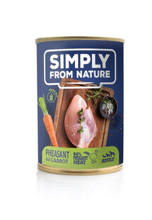 SIMPLY FROM NATURE 400 g - Mokra karma dla psów, Bażant z marchewką 400 g