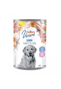 Dog Verve GF Senior Turkey&Lamb 400 g bezzbożowa mokra karma z indykiem i jagnięciną dla starszych psów