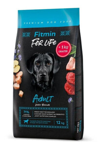 FITMIN Dog For Life Adult large breed sucha karma dla ras dużych i olbrzymich 12 + 1 kg