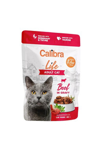 Cat Life Pouch Adult Beef in gravy 85 g wołowina w sosie dla kotów