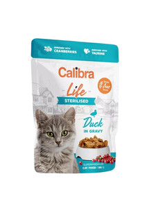 Cat Life Pouch Sterilised Duck in gravy 85 g kaczka w sosie dla sterylizowanych kotów