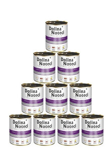 DOLINA NOTECI Premium Bogata W Królika Z Żurawiną zestaw 10x800g