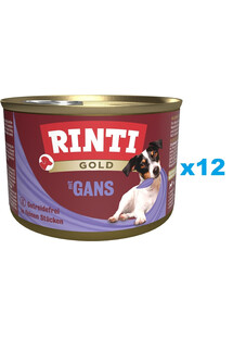 RINTI Gold Goose Mini Gęś dla psów ras małych 12x185 g