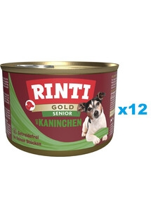 RINTI Gold Senior Rabbit Mini Królik dla starszych psów ras małych 12x185 g