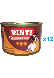 RINTI Gold Chicken Mini Kurczak dla psów ras małych 12x185 g