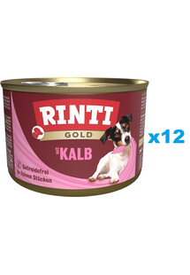 RINTI Gold Veal Mini Cielęcina dla psów ras małych 12x185 g