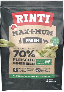 RINTI MAX-I-MUM Rumen 1 kg - Sucha karma dla psów, Drób ze żwaczami 1 kg