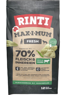 RINTI MAX-I-MUM sucja karma dla psa Rumen ze żwaczami 12 kg