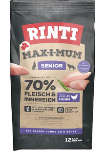 RINTI MAX-I-MUM Senior Chicken z kurczakiem dla starszych psów 12 kg