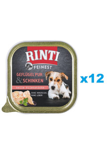 RINTI Feinest Poultry Pure&Ham tacka drób i szynka 12x150 g