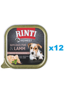 RINTI Feinest Poultry Pure&Lamb tacka drób i jagnięcina 12x150 g