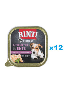 RINTI Feinest Poultry Pure&Duck tacka drób i kaczka 12x150 g