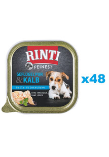 RINTI Feinest Poultry Pure&Veal tacka drób i cielęcina 48x150 g