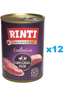 RINTI Singlefleisch Exclusive Poultry Pure monobiałkowa drób 12x400 g