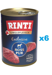 RINTI Singlefleisch Exclusive Horse Pure monobiałkowa konina 6x400 g