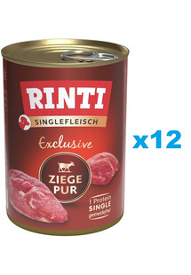 RINTI Singlefleisch Exclusive Goat Pure monobiałkowa kozina 12x400 g