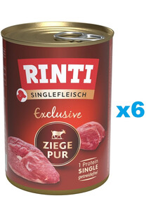 RINTI Singlefleisch Exclusive Goat Pure monobiałkowa kozina 6x400 g