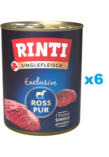 RINTI Singlefleisch Exclusive Horse Pure monobiałkowa konina 6x800 g