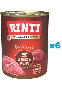 RINTI Singlefleisch Exclusive Goat Pure monobiałkowa kozina 6x800 g