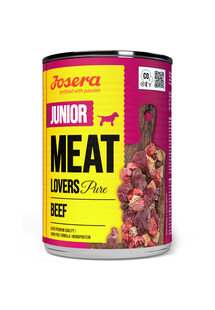 JOSERA Meat Lovers Junior Pure Wołowina mokra karma dla szczeniąt 400g